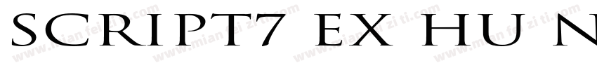 SCRIPT7 EX HU Normal字体转换